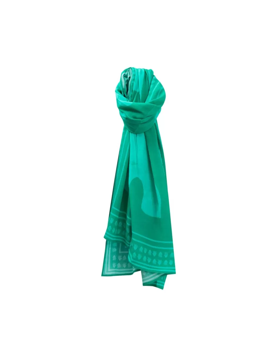 One Step Acia - Foulard Green Grass A Motif Arty Minimal Fashion