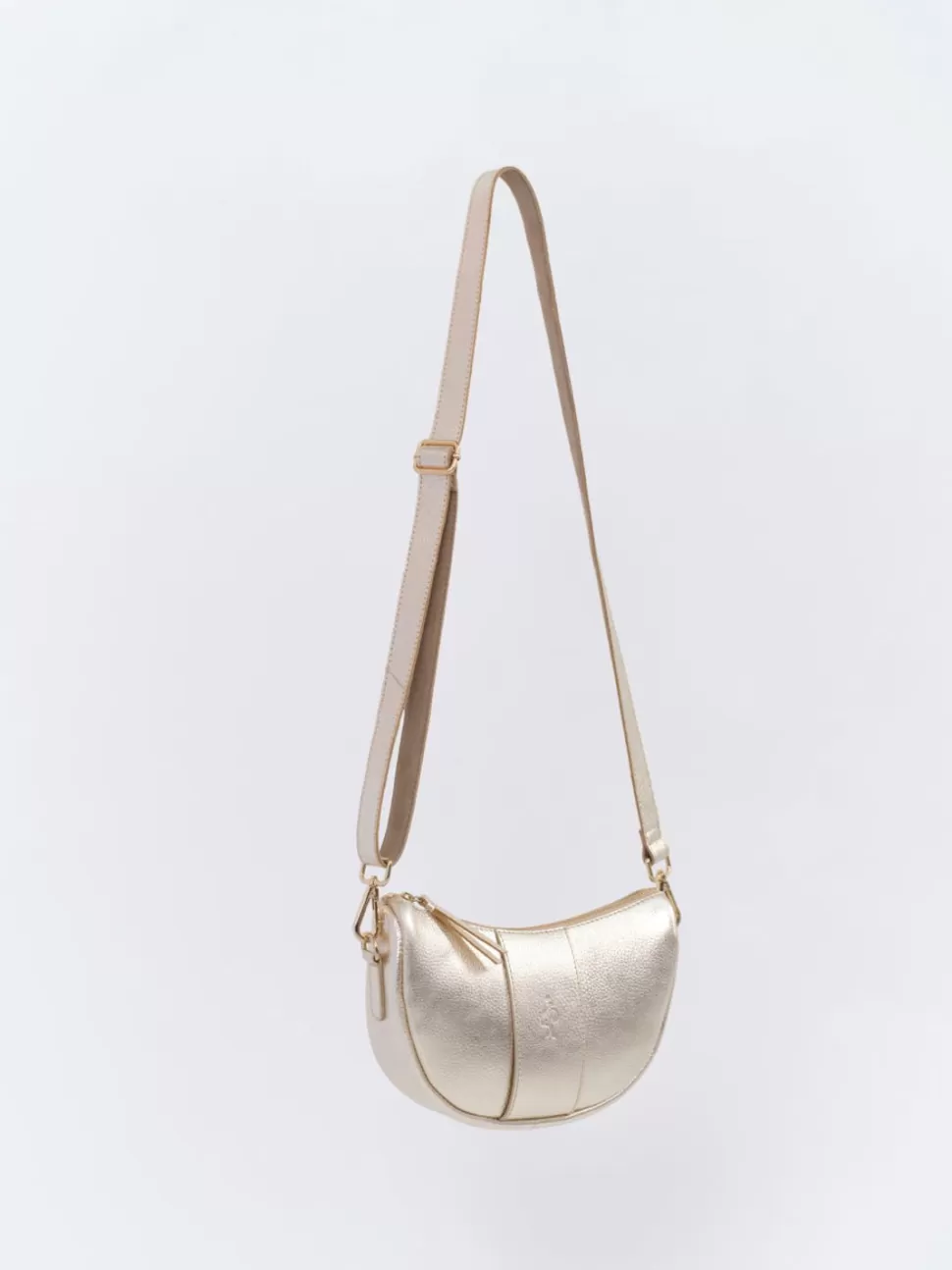 One Step Alba - Sac Bandouliere Dore En Cuir Sale