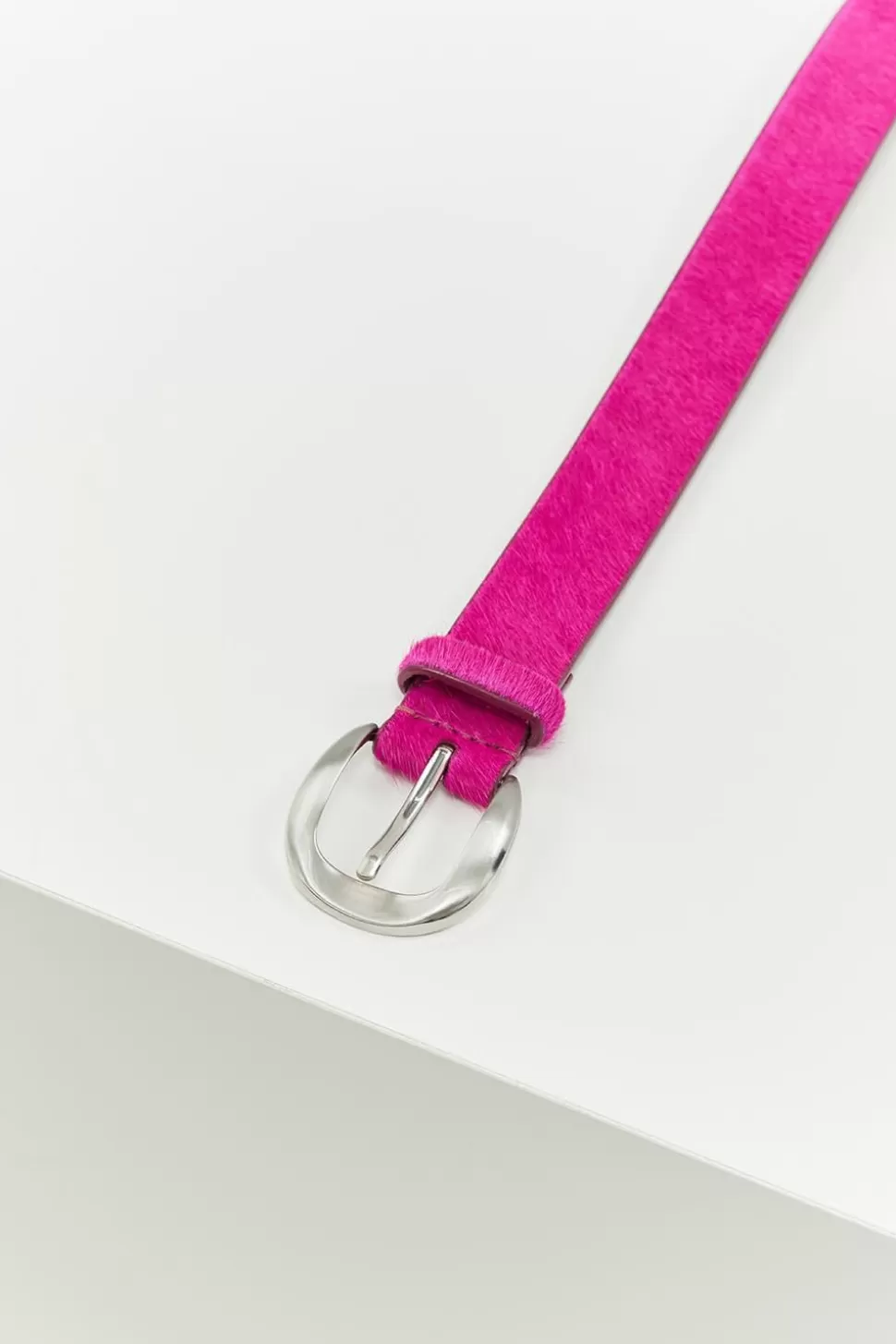 One Step Artic - Ceinture Rose Fuchsia En Cuir Facon Poulain Shop