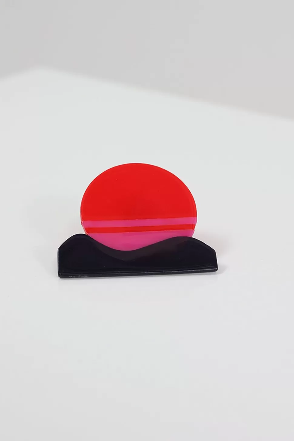One Step Atole - Broche Capucine Forme Soleil Levant En Resine Couleur Clearance