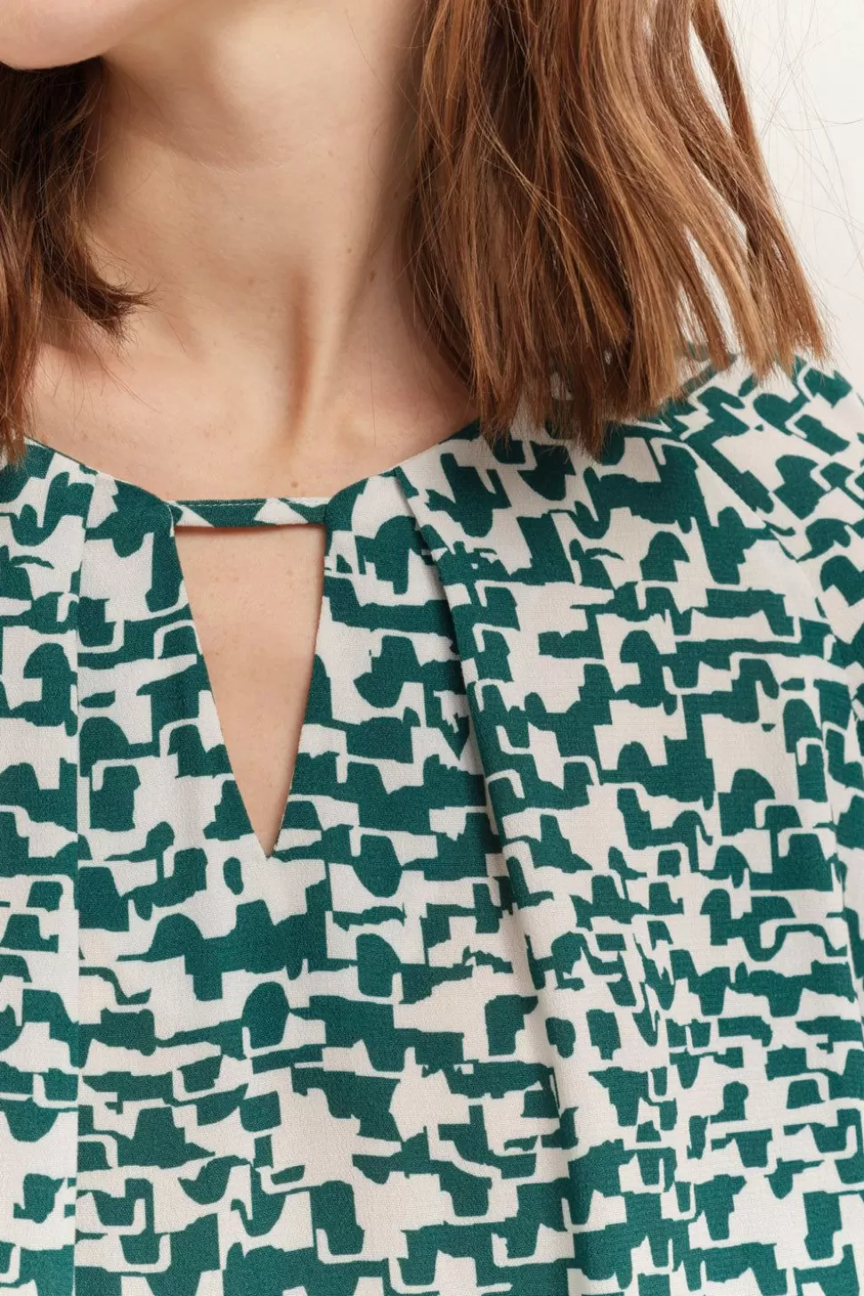 One Step Colin - Blouse Ecrue A Imprime Ecorce Urbaine Clearance