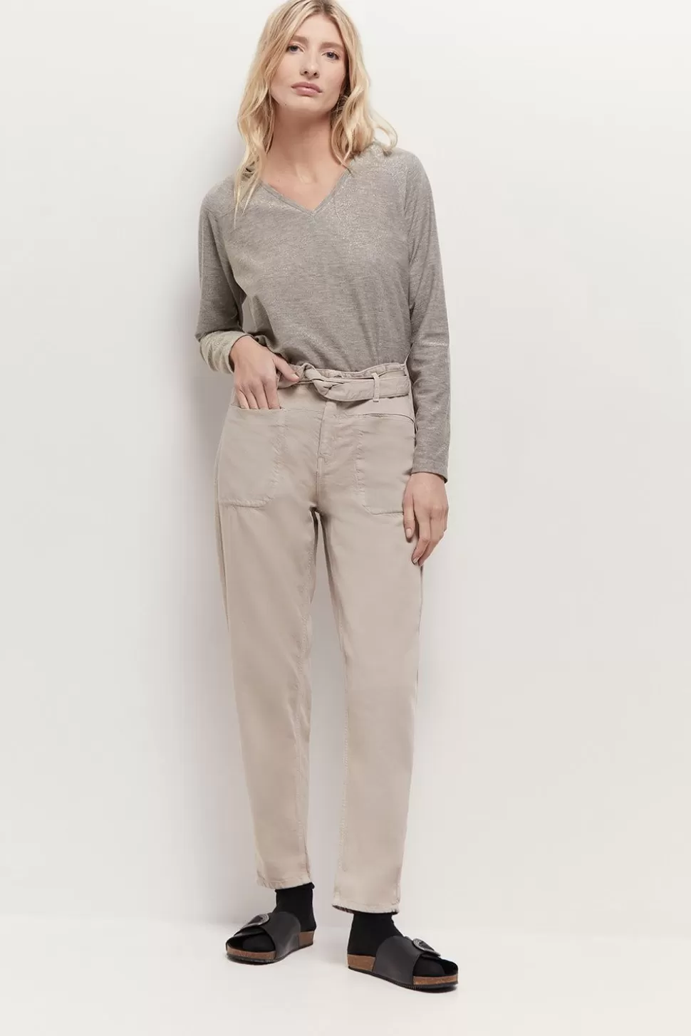 One Step Le John - Jean Slouchy Sand 7/8E New