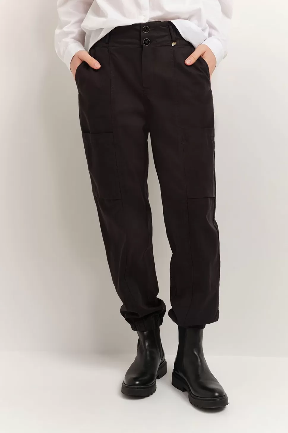 One Step Palais - Pantalon Battle Noir 7/8E Flash Sale