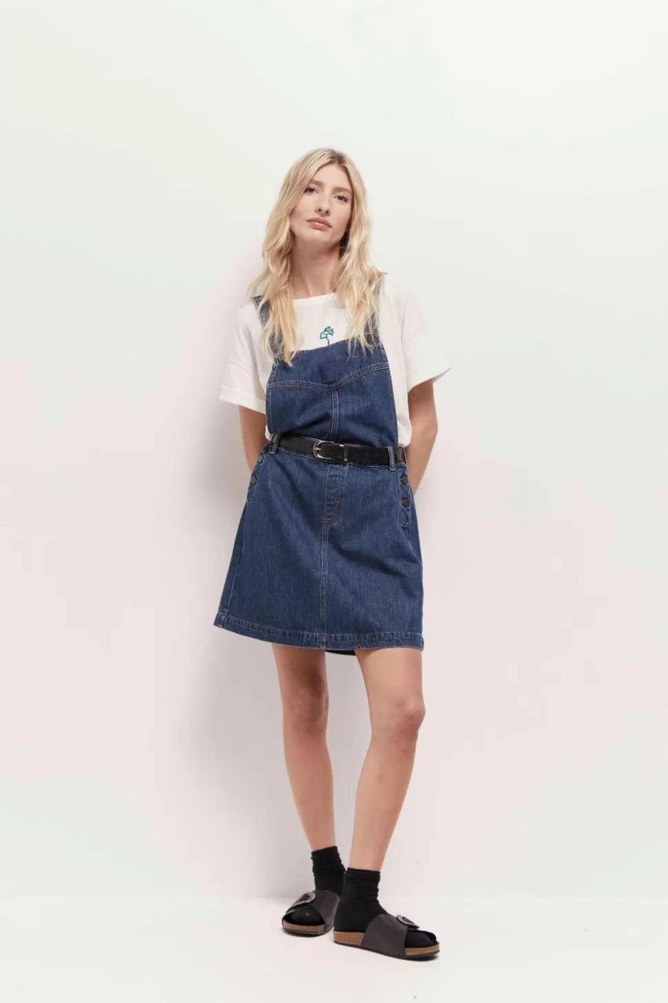 One Step Randy - Robe Salopette En Jean Bleu Online